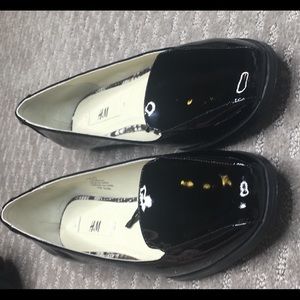 H&M Patent Leather Loafers Size 8 NEW
